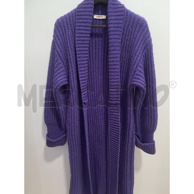 CAPPOTTO D KONTATTO LANA VIOLA COSTE LARGHE | Mercatino dell'Usato Bellizzi 4