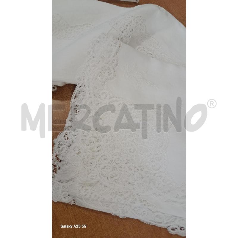 COPRI LETTO MATRIM LINO E PIZZO CANTU' | Mercatino dell'Usato Bellizzi 1