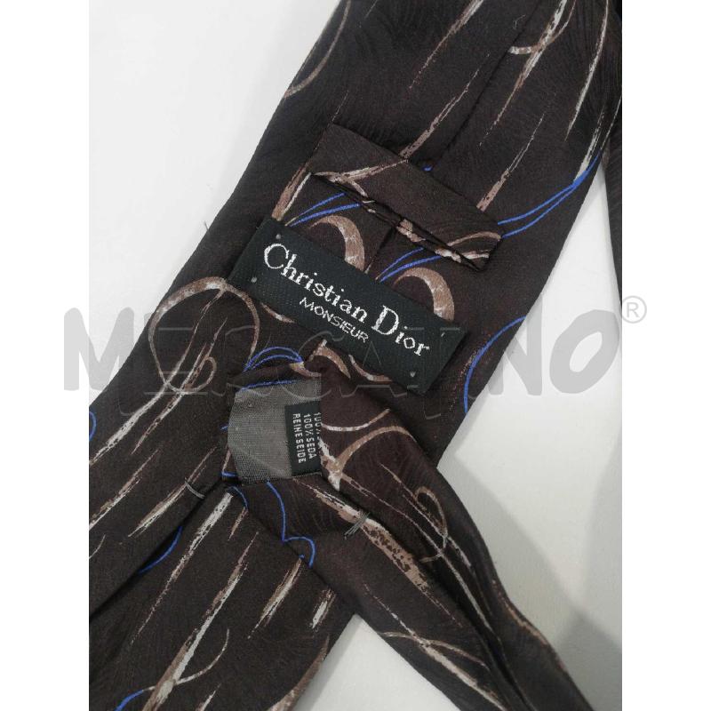 CRAVATTA CHRISTIAN DIOR SETA FANT MARR BLU | Mercatino dell'Usato Bellizzi 3