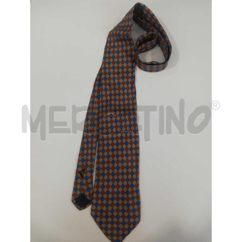 CRAVATTA FENDI SETA FANT ROMBI BLU MARR | Mercatino dell'Usato Bellizzi 1