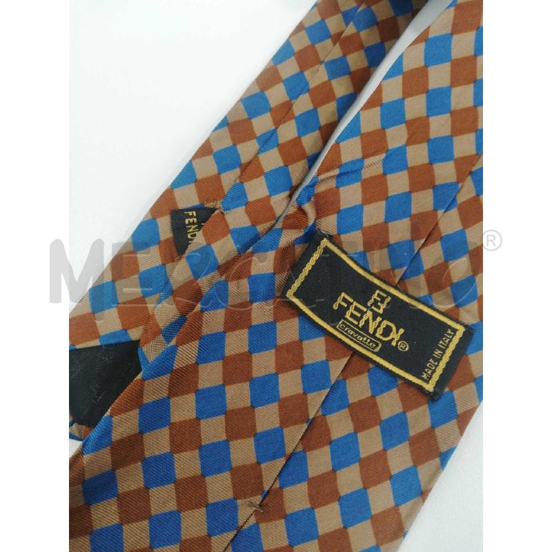 CRAVATTA FENDI SETA FANT ROMBI BLU MARR | Mercatino dell'Usato Bellizzi 2