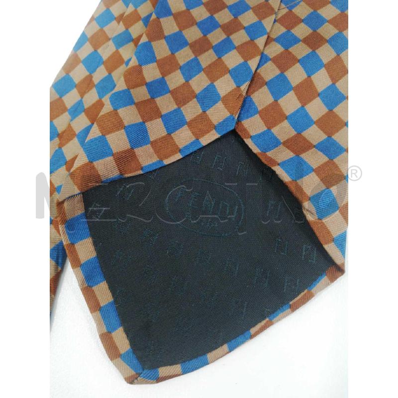 CRAVATTA FENDI SETA FANT ROMBI BLU MARR | Mercatino dell'Usato Bellizzi 3