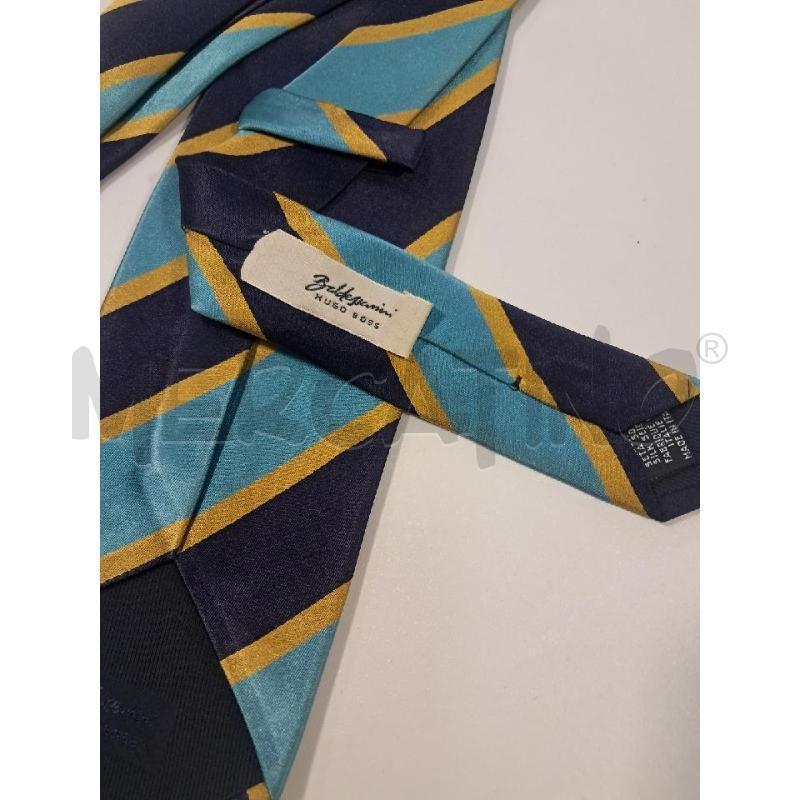 CRAVATTA HUGO BOSS REGIMENTAL TURCHESE | Mercatino dell'Usato Bellizzi 2