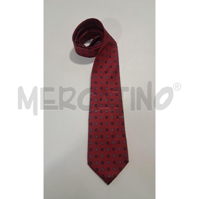 CRAVATTA SETA MARINELLA BORDEAUX FANT BLU | Mercatino dell'Usato Bellizzi 1