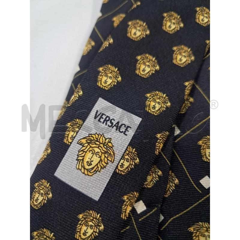 CRAVATTA VERSACE NERO STAMPA TESTA MEDUSA | Mercatino dell'Usato Bellizzi 5