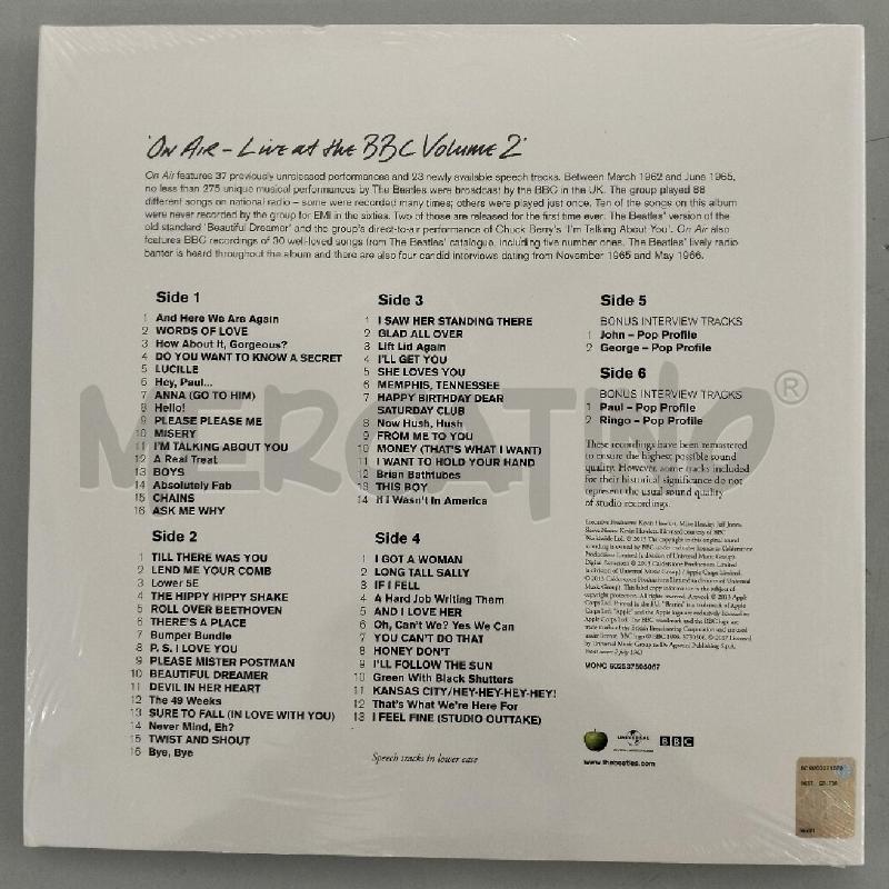 DISCO TRIPLO THE BEATLES LIVE AT BBC VOL 2 | Mercatino dell'Usato Bellizzi 2
