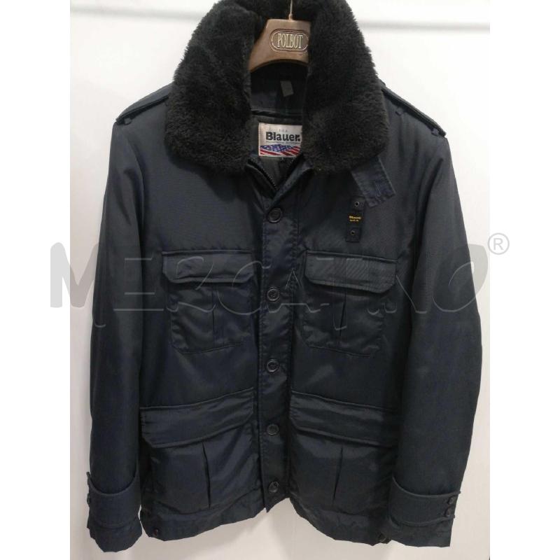 GIACCONE UOMO BLAUER BLU CON STEMMA DA APPLICARE | Mercatino dell'Usato Bellizzi 1