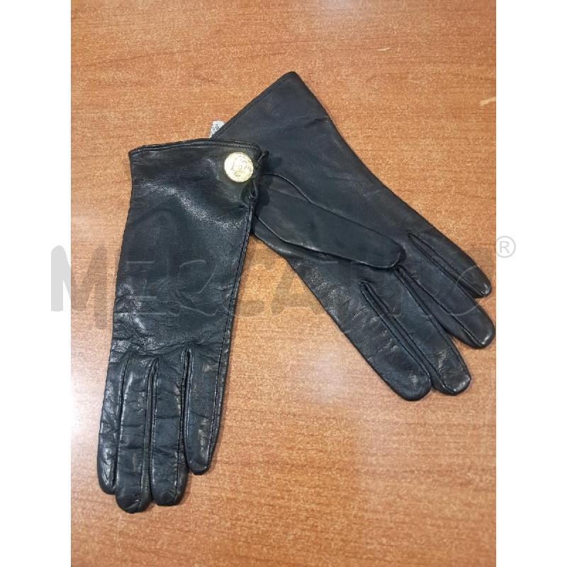 GUANTI D FENDISSIME PELLE NERO BOTTONE MONETA | Mercatino dell'Usato Bellizzi 1
