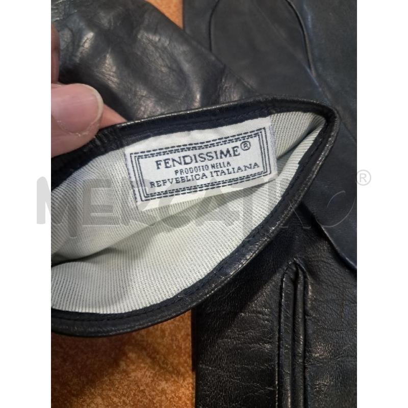 GUANTI D FENDISSIME PELLE NERO BOTTONE MONETA | Mercatino dell'Usato Bellizzi 3