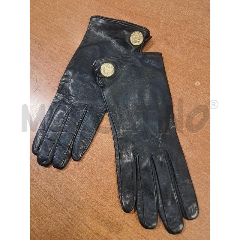 GUANTI D FENDISSIME PELLE NERO BOTTONE MONETA | Mercatino dell'Usato Bellizzi 5