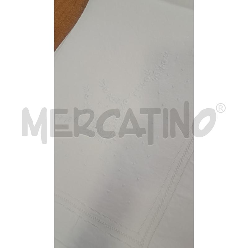 LENZ MATR BIANCO LINO RICAMO TESSILE SOPRA+2F | Mercatino dell'Usato Bellizzi 4