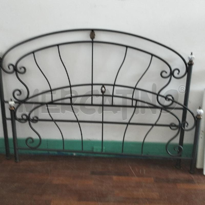 LETTO MATRIMONIALE FERRO BATTUTO POM CERAMICA | Mercatino dell'Usato Bellizzi 1