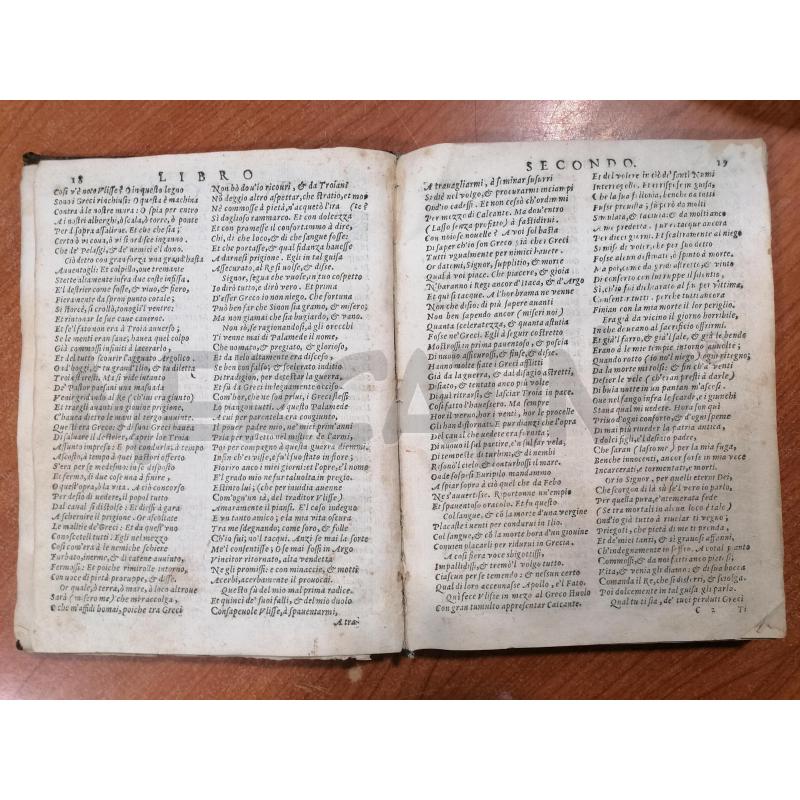 LIBRO ENEIDE DI VIRGILIO EDIZ.1613 COMMENDATORE ANNIBAL CARO | Mercatino dell'Usato Bellizzi 4