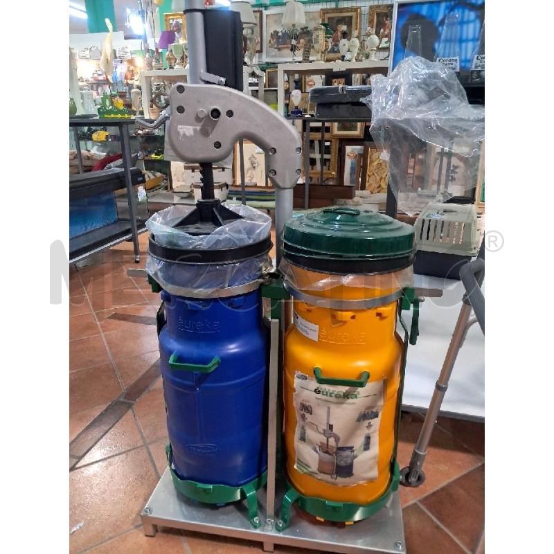 MINICOMPATTATORE EUREKA USO DOMESTICO  2 BIDONI | Mercatino dell'Usato Bellizzi 1