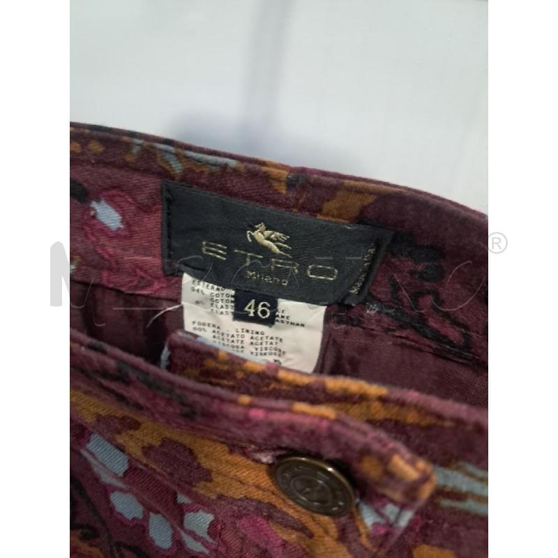 MINI GONNA ETRO FANT BORDEAUX  | Mercatino dell'Usato Bellizzi 3