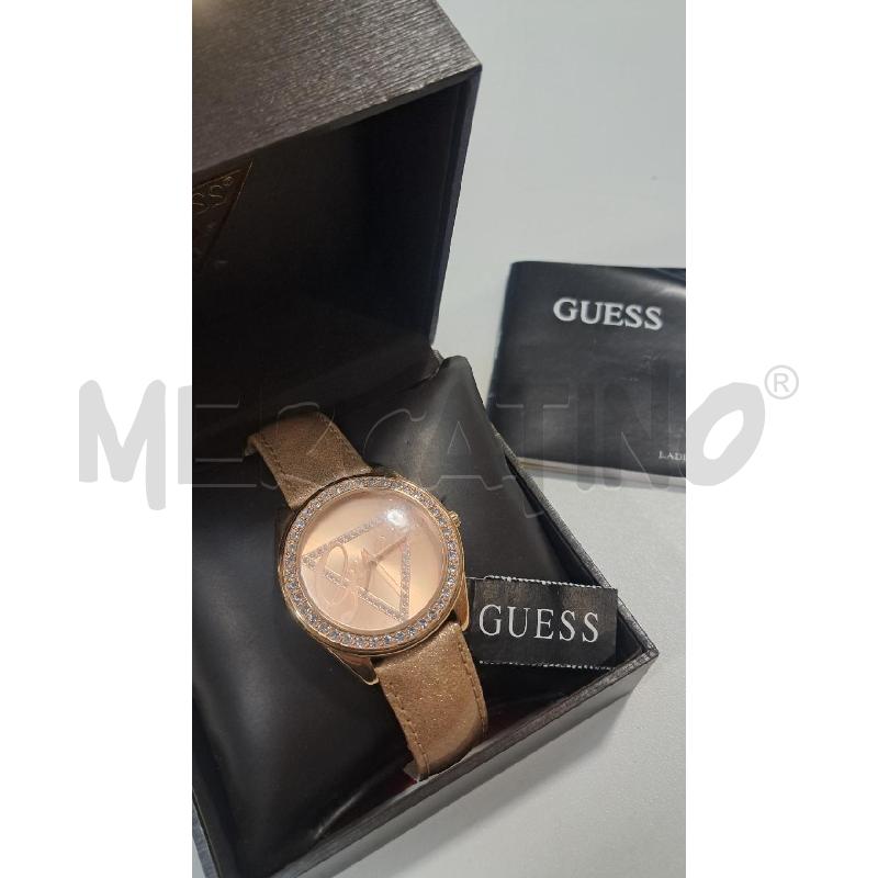 OROLOGIO DA POLSO GUESS MOD W0023L4 CINTURINO DORATO CORONA STRASS | Mercatino dell'Usato Bellizzi 1