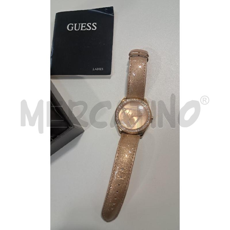 OROLOGIO DA POLSO GUESS MOD W0023L4 CINTURINO DORATO CORONA STRASS | Mercatino dell'Usato Bellizzi 3