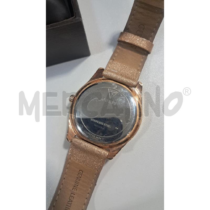 OROLOGIO DA POLSO GUESS MOD W0023L4 CINTURINO DORATO CORONA STRASS | Mercatino dell'Usato Bellizzi 4
