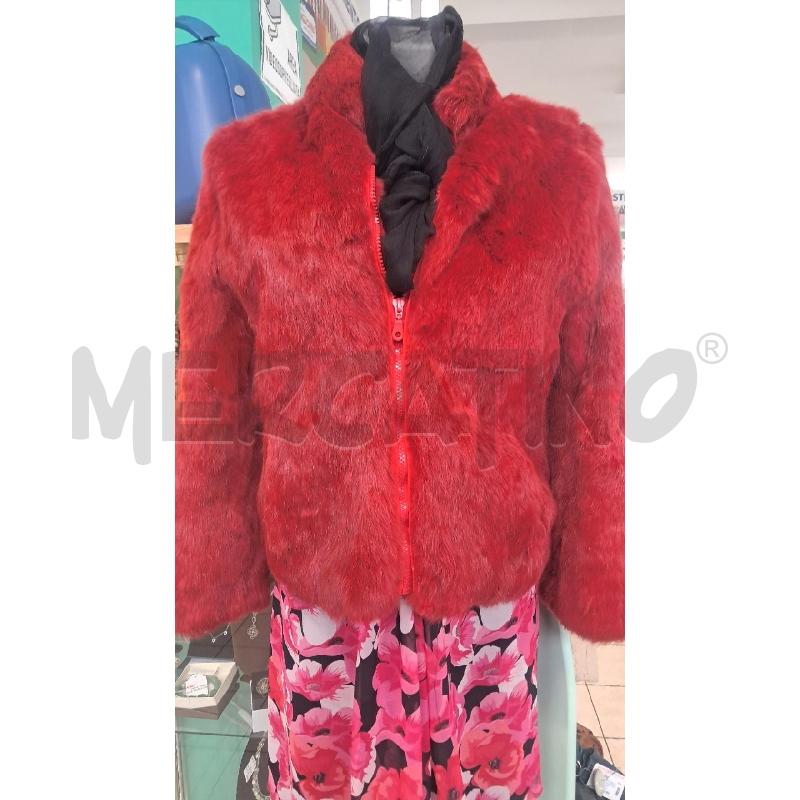 PELLICCIA LAPIN ROSSO GIUBB ZIP | Mercatino dell'Usato Bellizzi 1