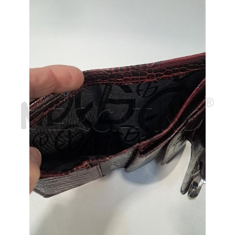 PORTA FOGLIO D BIASIA BORDEAUX PELLE E CAVALLINO | Mercatino dell'Usato Bellizzi 5