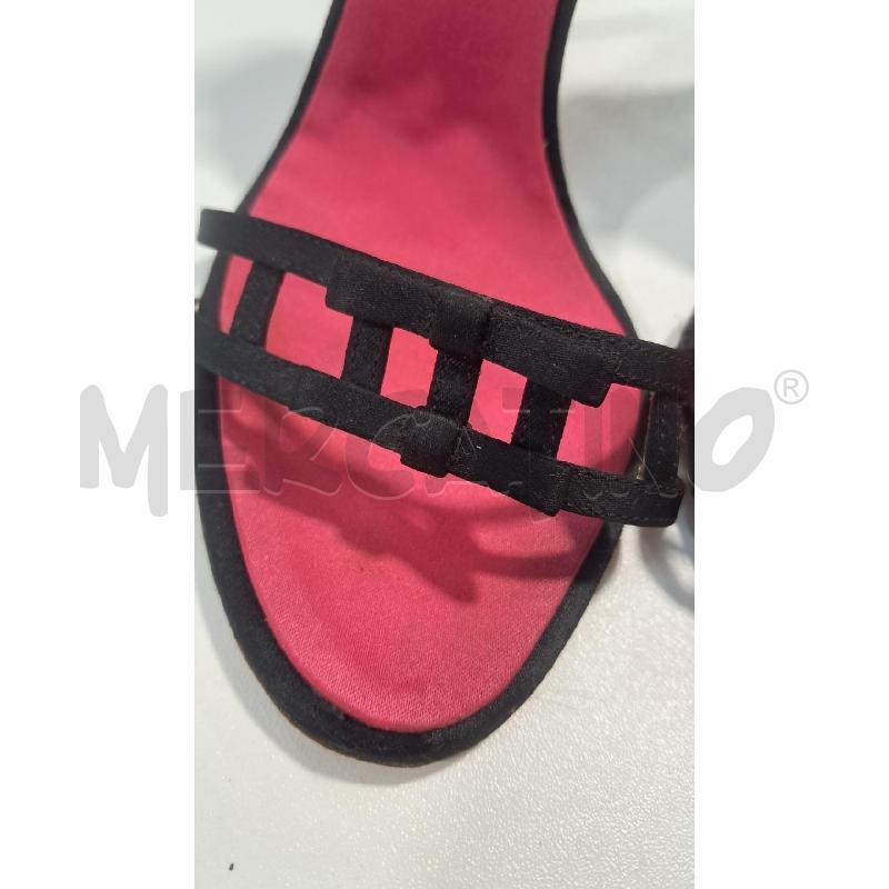 SANDALI D DSQUARED2 NERO RASO FIOCCHETTI | Mercatino dell'Usato Bellizzi 4