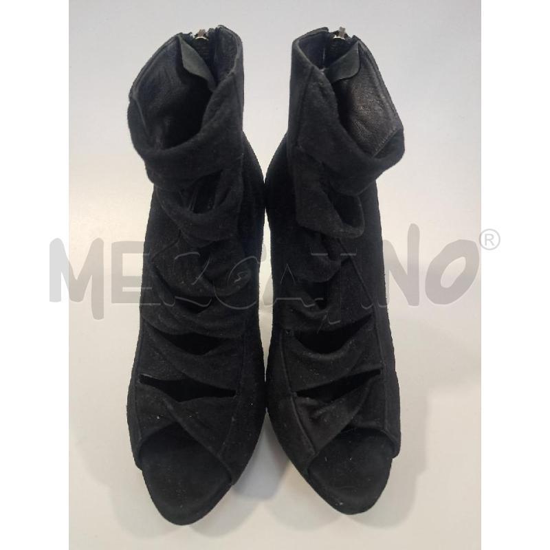 SCARPE D HOSS PELLE NERO SCAMOSC OPEN TOE | Mercatino dell'Usato Bellizzi 2