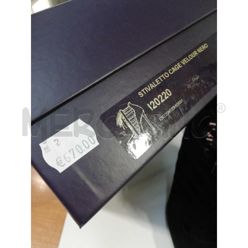 SCARPE D LE SILLA NABUK NERO STRINGHE TACCO STILETTO | Mercatino dell'Usato Bellizzi 5