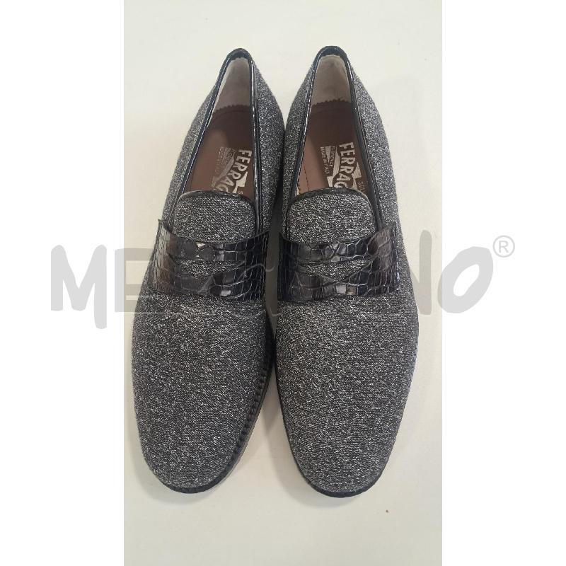 SCARPE U FERRAGAMO LAME' ARG CERIMONIA | Mercatino dell'Usato Bellizzi 1