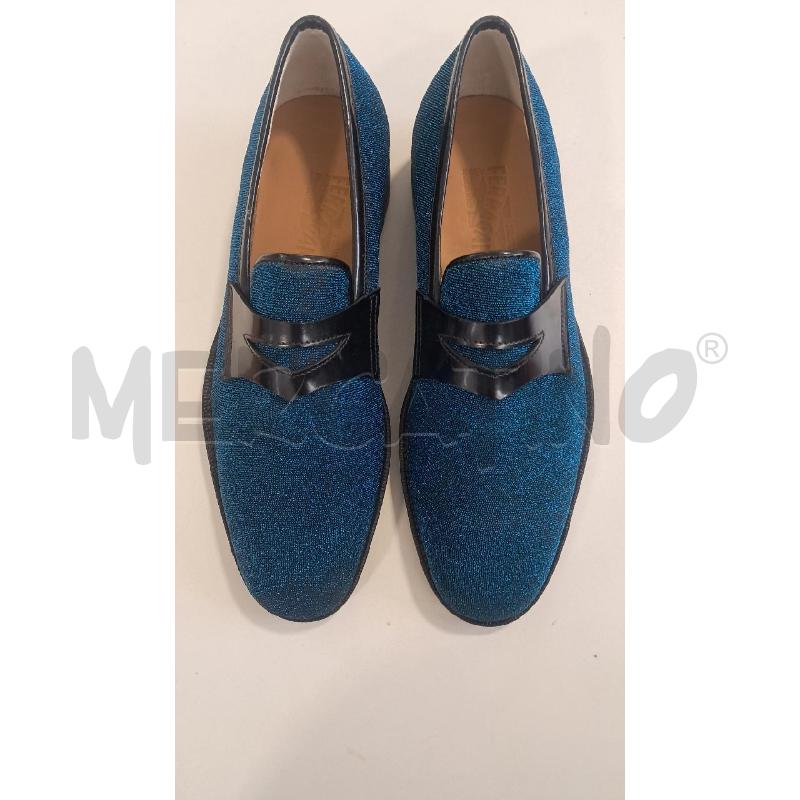 SCARPE U FERRAGAMO LAME' BLUETTE CERIM | Mercatino dell'Usato Bellizzi 1