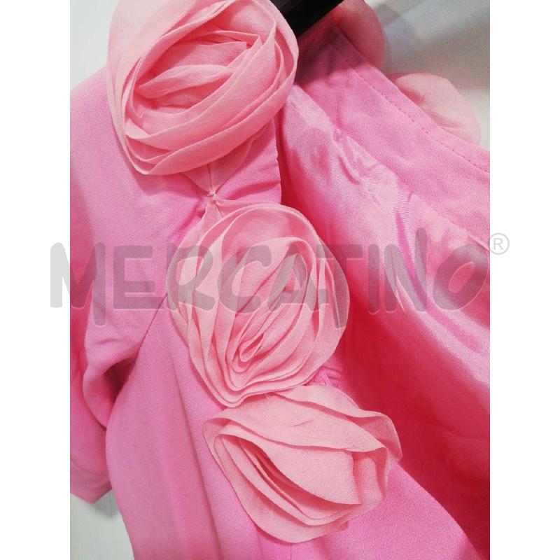 TAILLEUR CLIPS ROSA ACETATO CON APPLICAZ FIORI | Mercatino dell'Usato Bellizzi 3