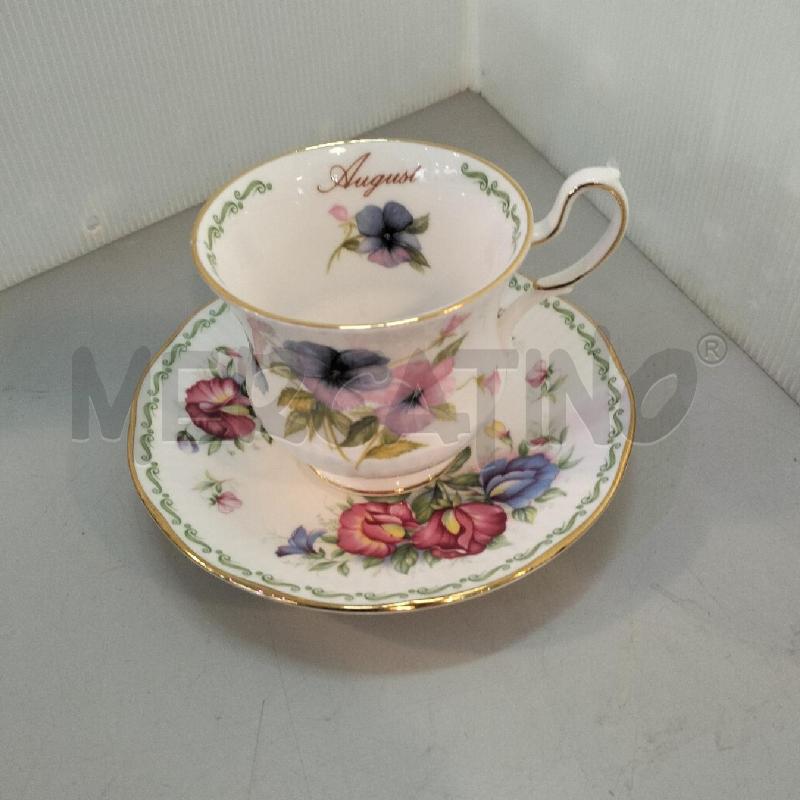 TAZZA QUEEN'S FIINW BONE CHINA AGOSTO | Mercatino dell'Usato Bellizzi 1