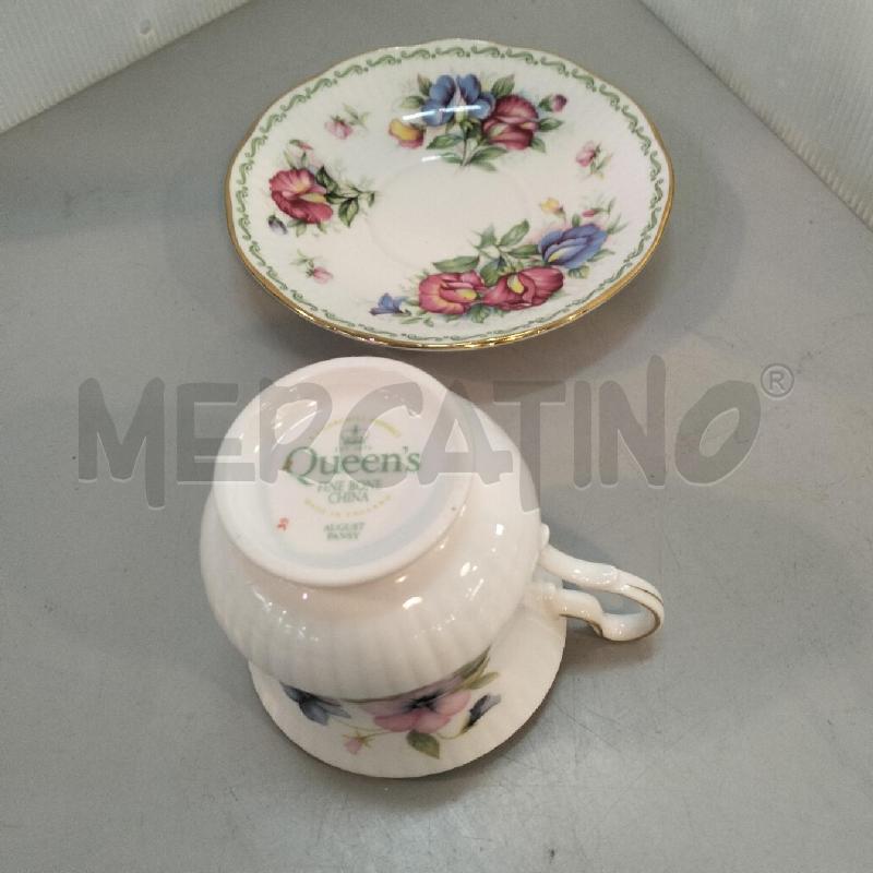 TAZZA QUEEN'S FIINW BONE CHINA AGOSTO | Mercatino dell'Usato Bellizzi 2