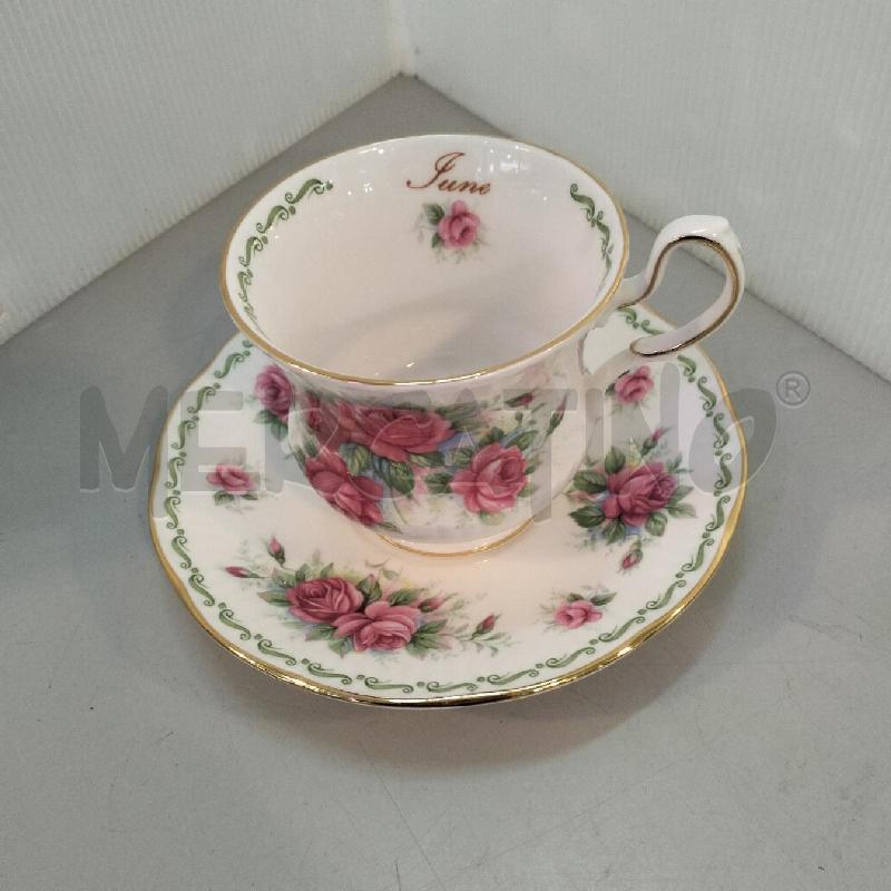 TAZZA QUEEN'S FINE BONE CHINA GIUGNO | Mercatino dell'Usato Bellizzi 1