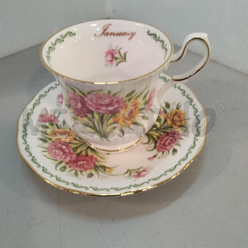 TAZZA QUEEN'S FINE BON CHINA GENNAIO | Mercatino dell'Usato Bellizzi 1