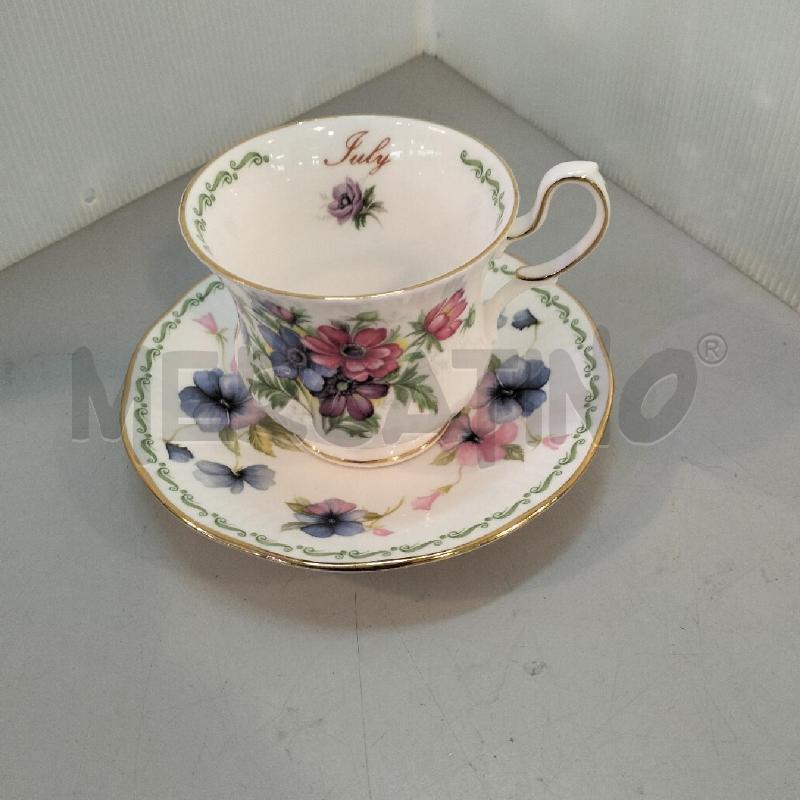TAZZA QUEEN'S FUNE BONE CHINA LUGLIO | Mercatino dell'Usato Bellizzi 1