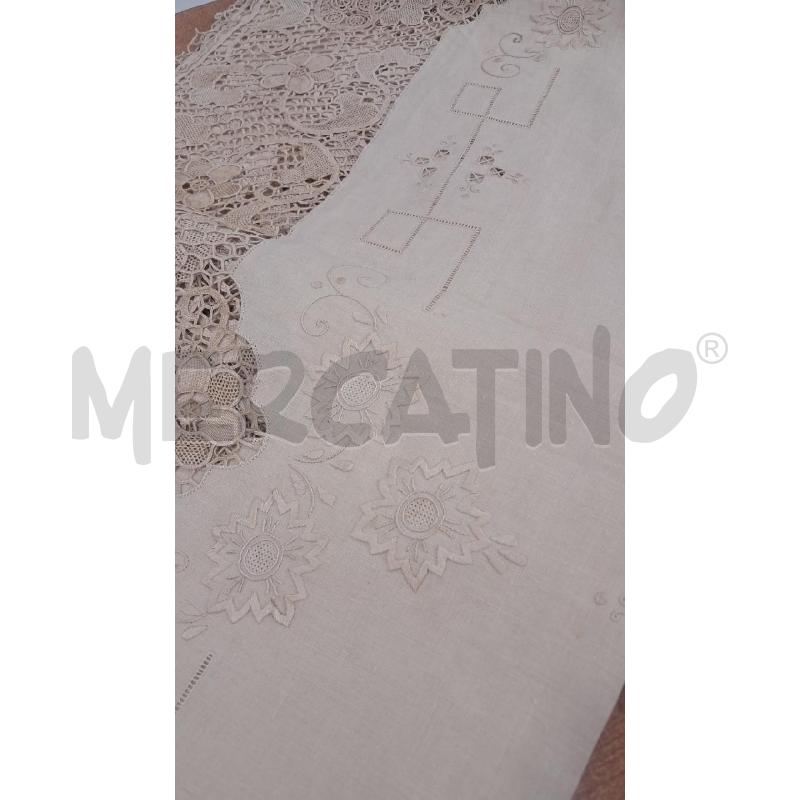 TOVAGLIA RETT X 12 LIN O E BURANO ECRU+TVG | Mercatino dell'Usato Bellizzi 2