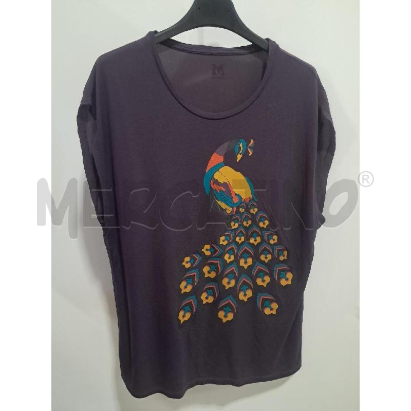 T SHIRT D MISSONI VIOLA STAMPA PAPPAGALLO | Mercatino dell'Usato Bellizzi 1