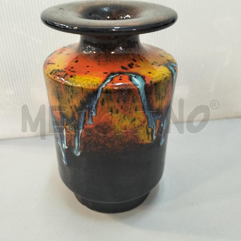 VASO ANNI 50 POLICRAMIA TERRAC SMALTATA RIGONI PER BERTONCELLO | Mercatino dell'Usato Bellizzi 1