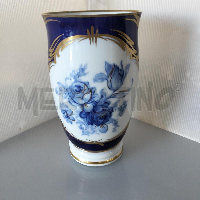 VASO PORCELLANA BLU ORO LE ROY LIMOGES | Mercatino dell'Usato Bellizzi 1