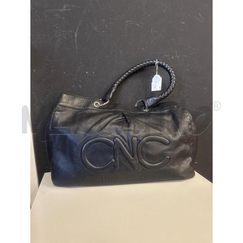 BORSA DONNA COSTUME NACIONAL CNC NERA PELLE INTERNO ROSSO | Mercatino dell'Usato Cava de tirreni 1