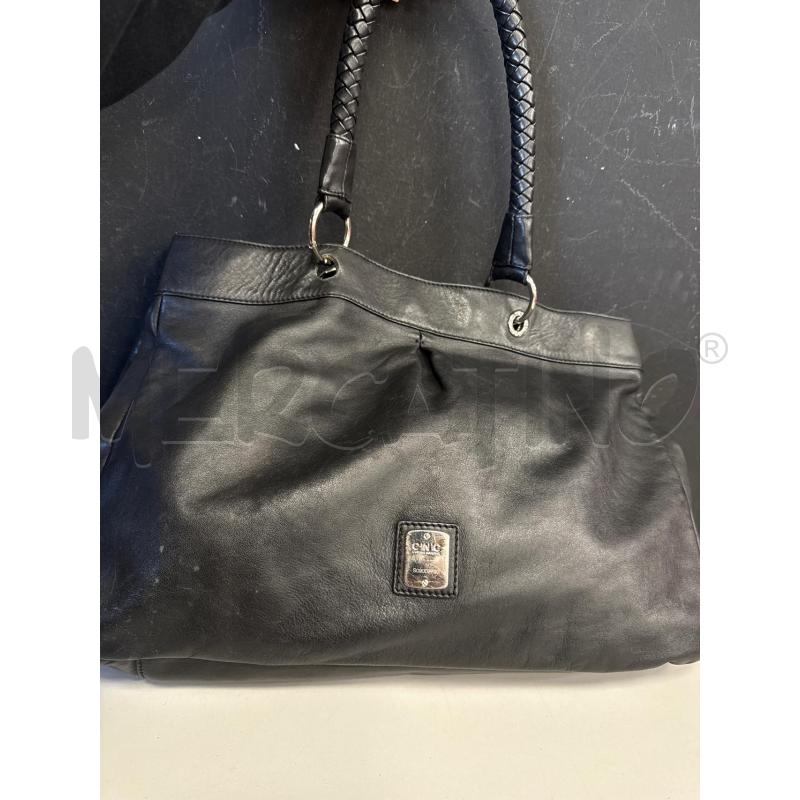 BORSA DONNA COSTUME NACIONAL CNC NERA PELLE INTERNO ROSSO | Mercatino dell'Usato Cava de tirreni 2