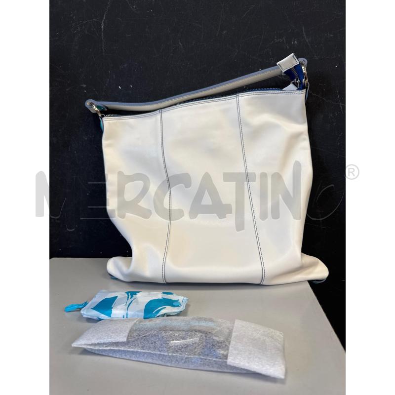 BORSA DONNA GABS BIANCA INTERNO CELESTE | Mercatino dell'Usato Cava de tirreni 1