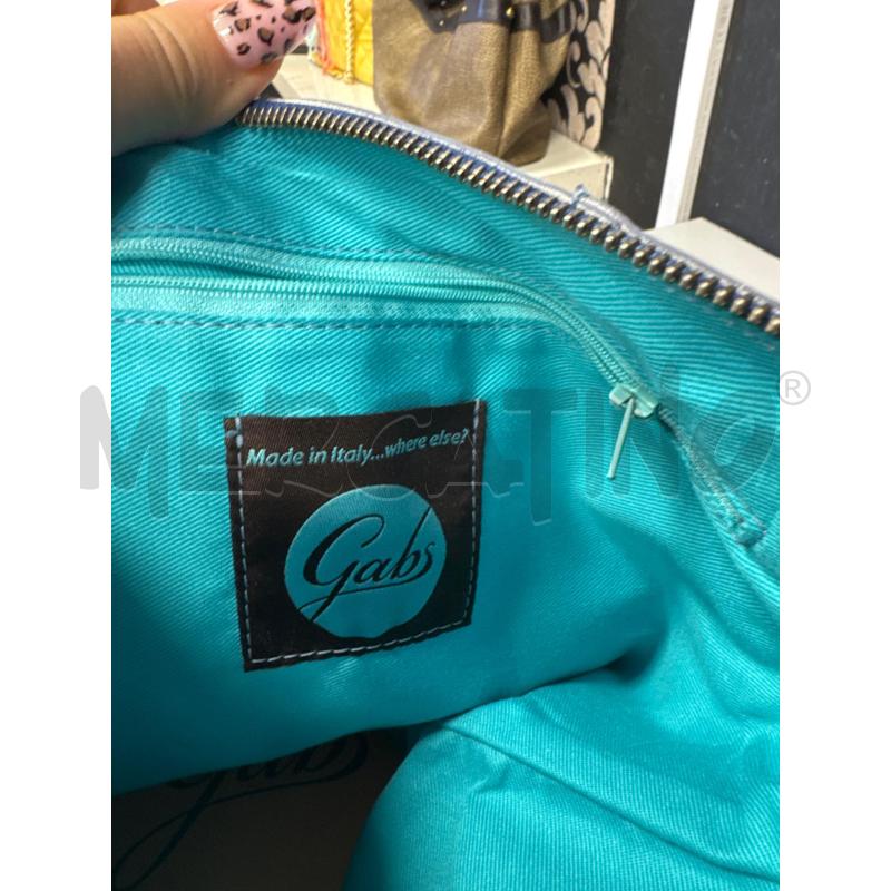 BORSA DONNA GABS BIANCA INTERNO CELESTE | Mercatino dell'Usato Cava de tirreni 3