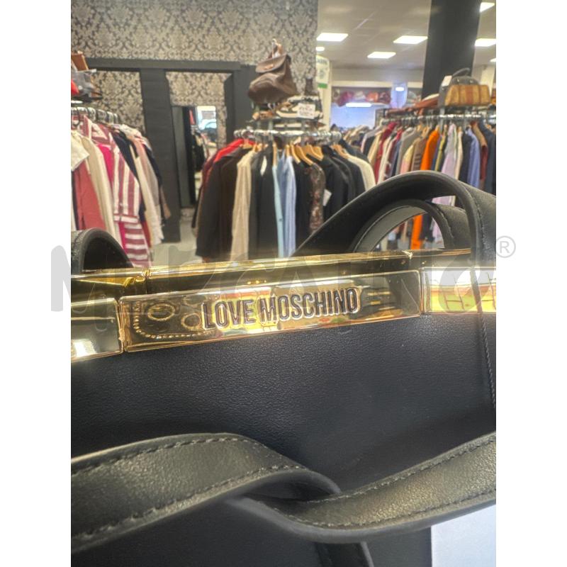 BORSA DONNA LOVE MOSCHINO NERA NUOVA GANCIO DORATO | Mercatino dell'Usato Cava de tirreni 3