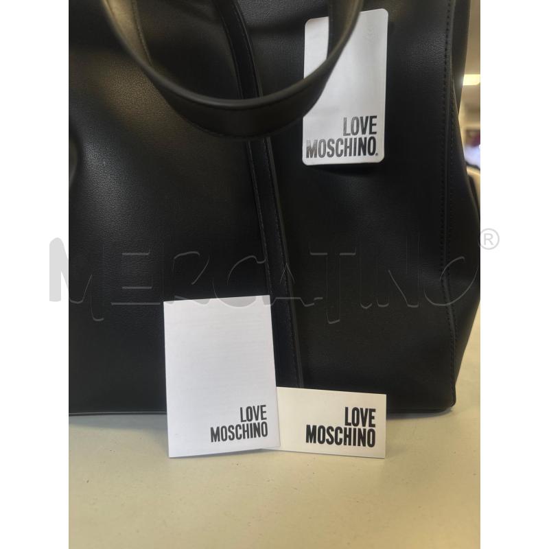 BORSA DONNA LOVE MOSCHINO NERA NUOVA GANCIO DORATO | Mercatino dell'Usato Cava de tirreni 4