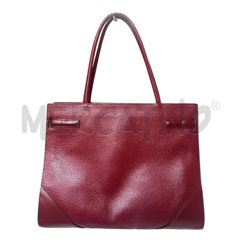 BORSA DONNA MAX MARA ROSSA PELLE INTERNO MARRONE | Mercatino dell'Usato Cava de tirreni 4