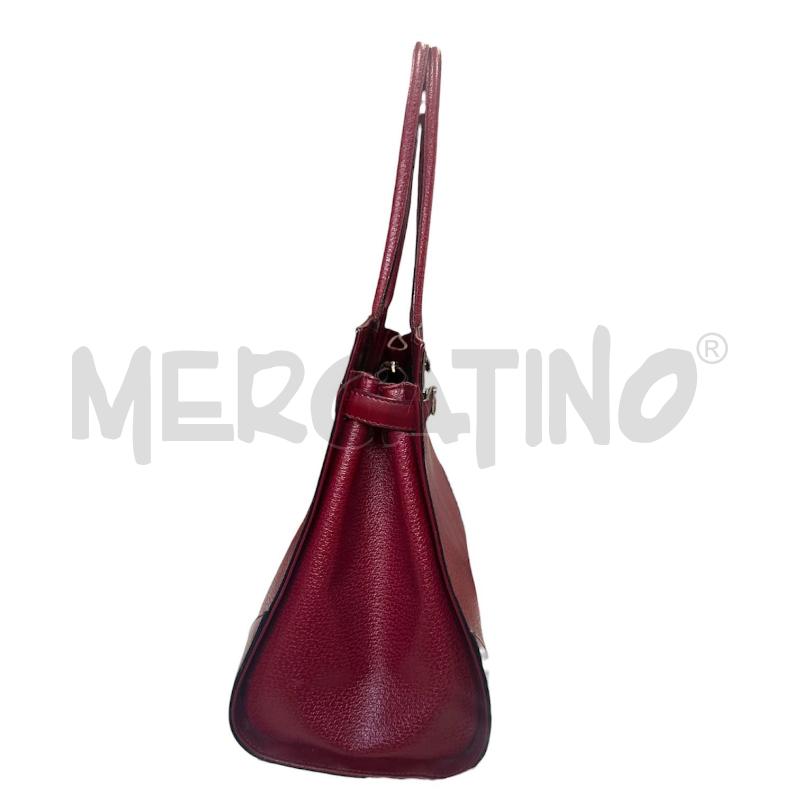 BORSA DONNA MAX MARA ROSSA PELLE INTERNO MARRONE | Mercatino dell'Usato Cava de tirreni 5