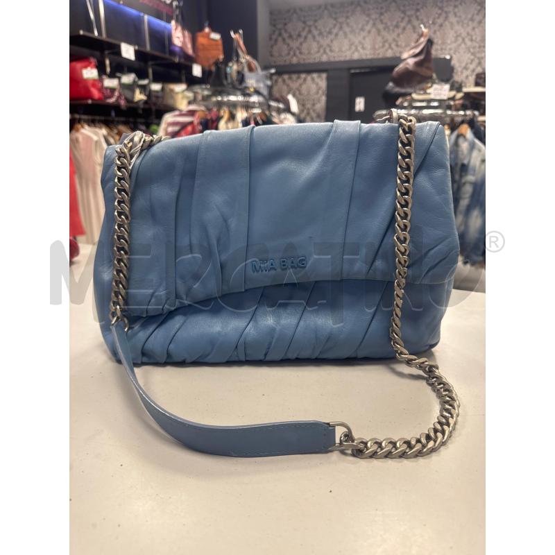 BORSA DONNA MIA BAG AZZURRA PELLE | Mercatino dell'Usato Cava de tirreni 1