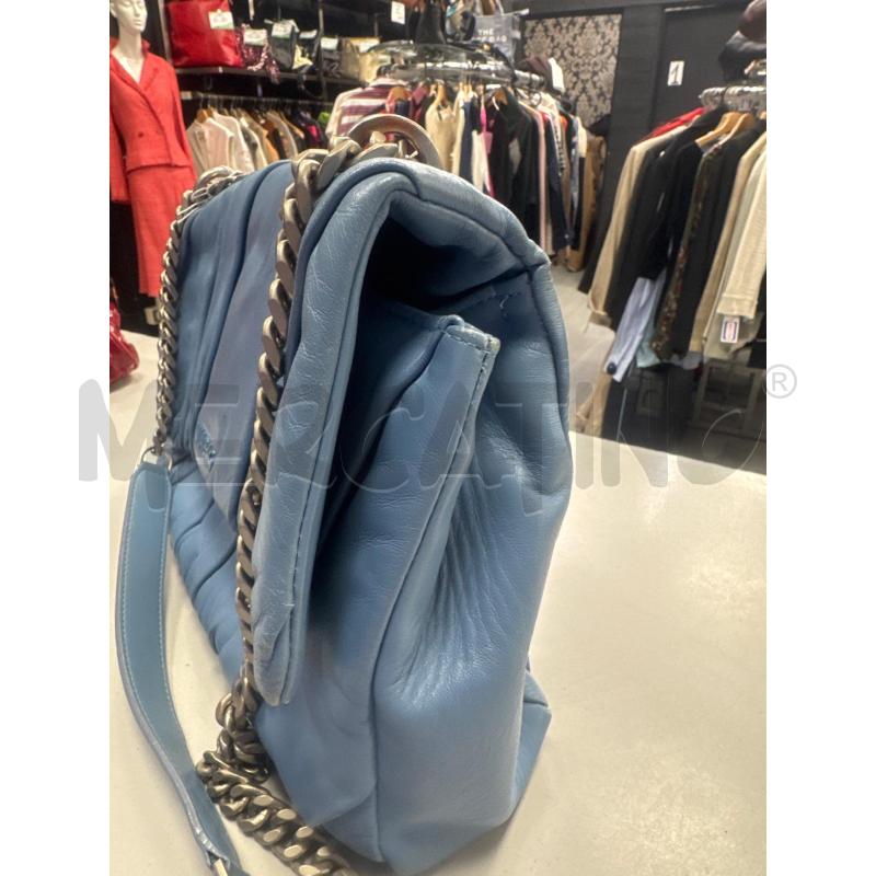 BORSA DONNA MIA BAG AZZURRA PELLE | Mercatino dell'Usato Cava de tirreni 2