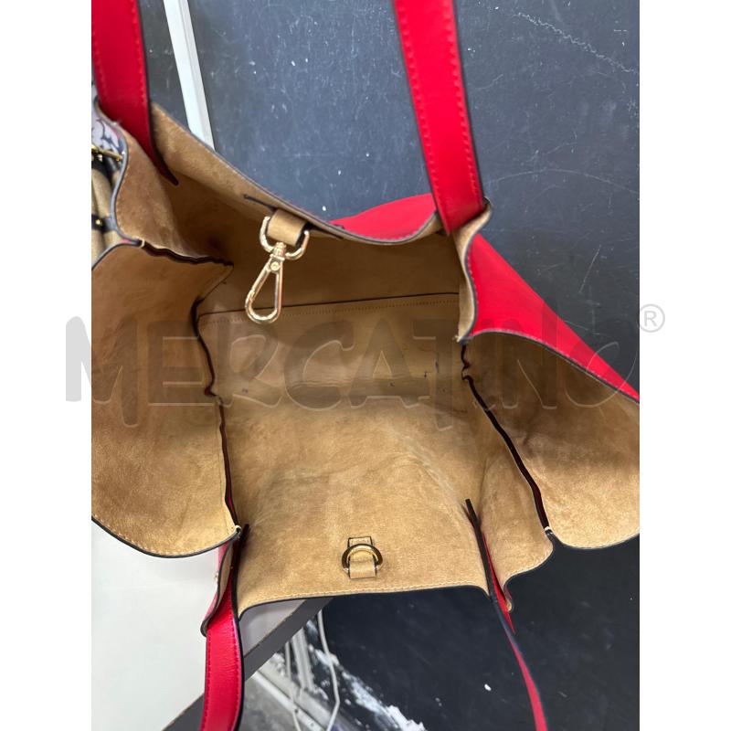 BORSA DONNA PENNYBLACK ROSSA INTERNO BEIGE | Mercatino dell'Usato Cava de tirreni 4